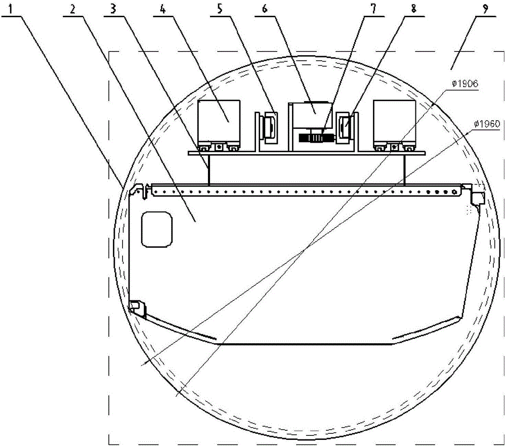 Cabin loading method of large overall equipment cabinet of space station working cabin