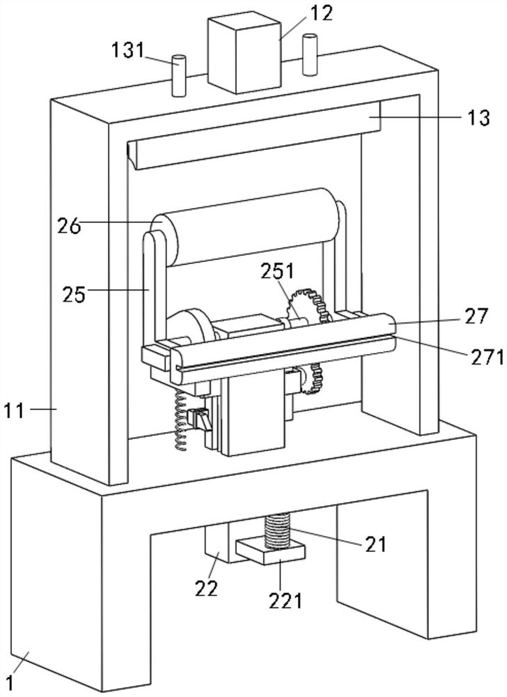 Non-woven cotton cloth rolling, tensioning and cutting device for beauty makeup