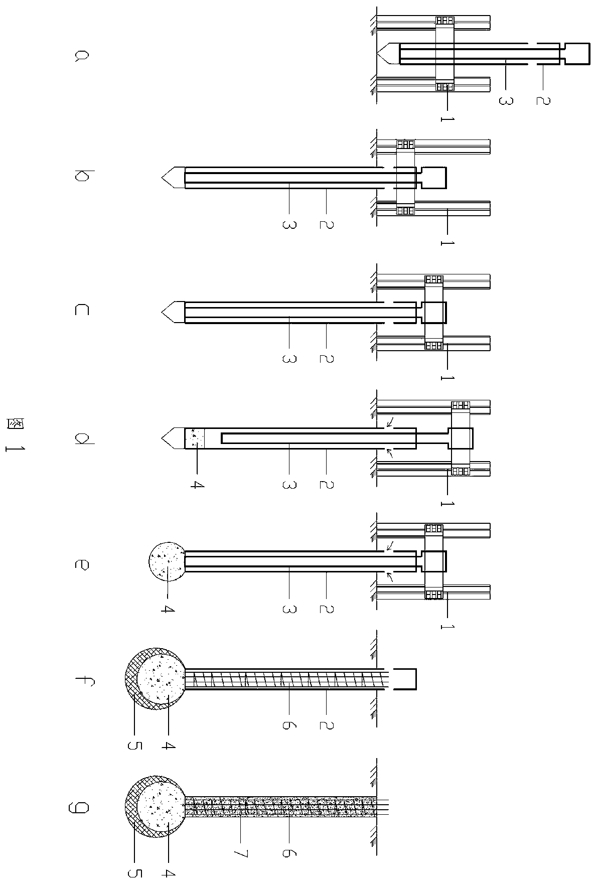 Construction method of a static pressure carrier pile