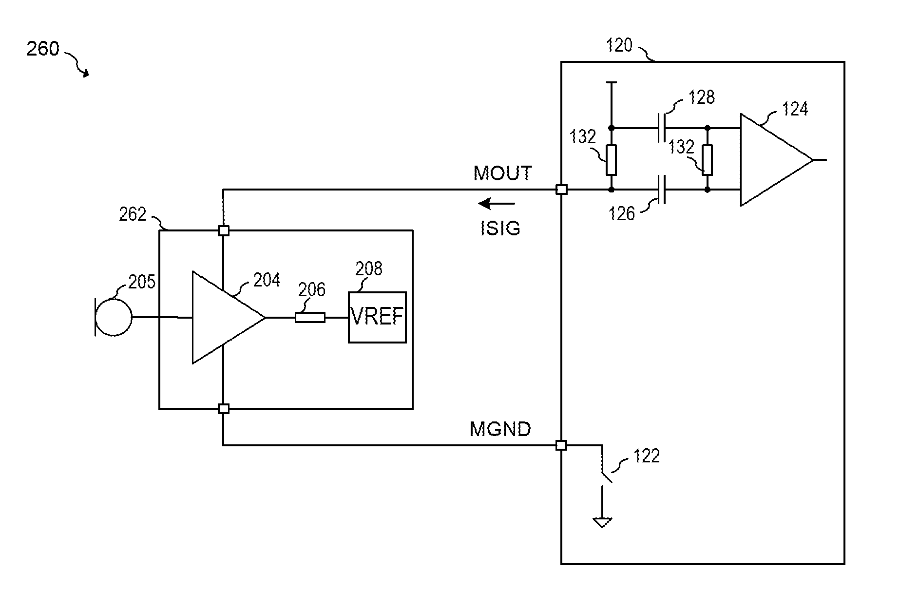 System and Method for a Microphone Amplifier