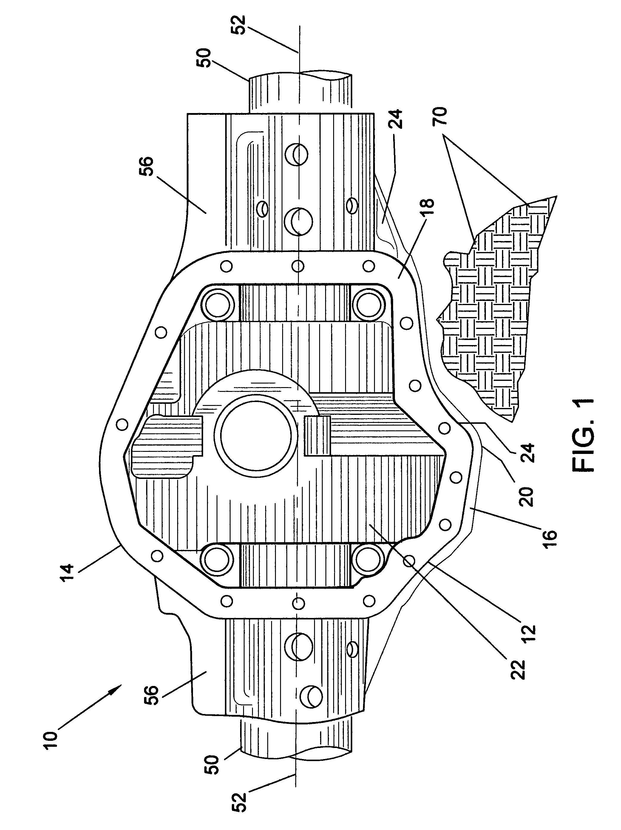 Method for structuring a gear assembly housing