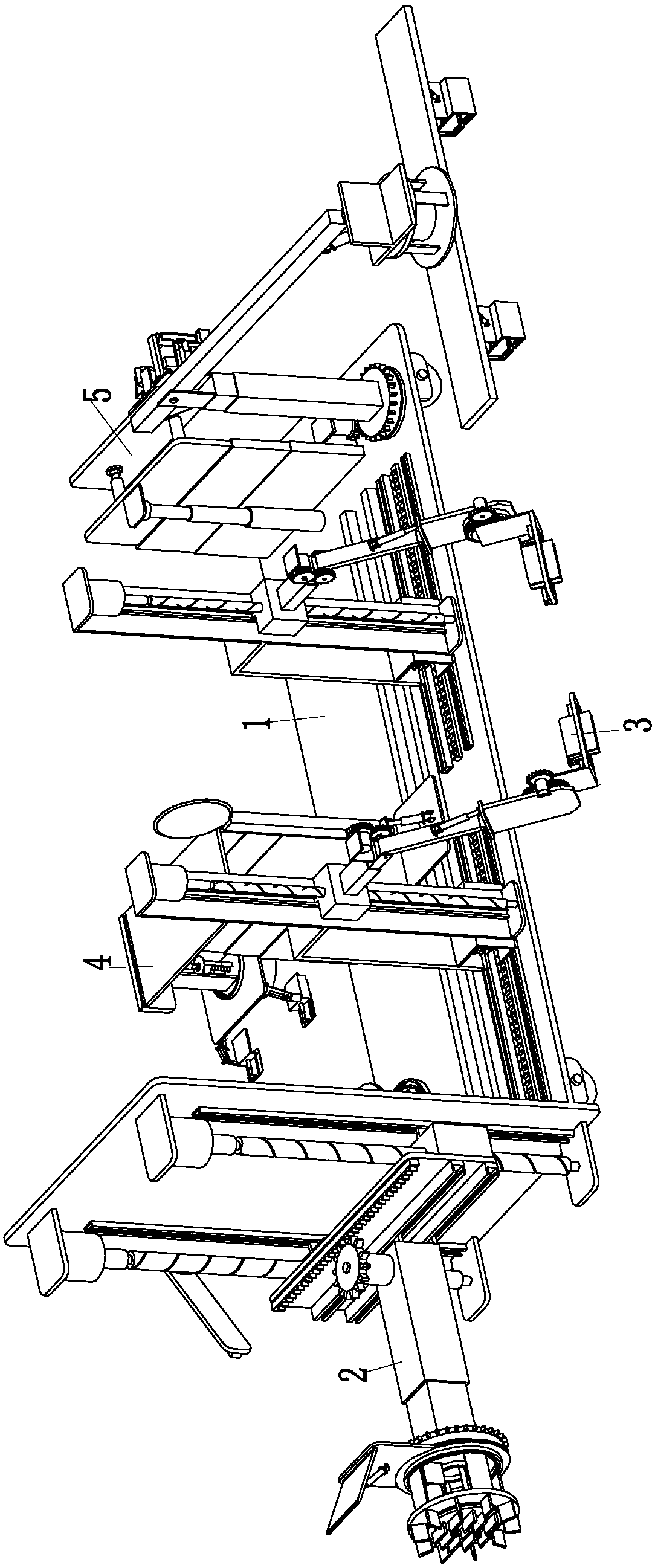 Automatic mounting equipment for fiber cement outer wall hanging board for building wall body