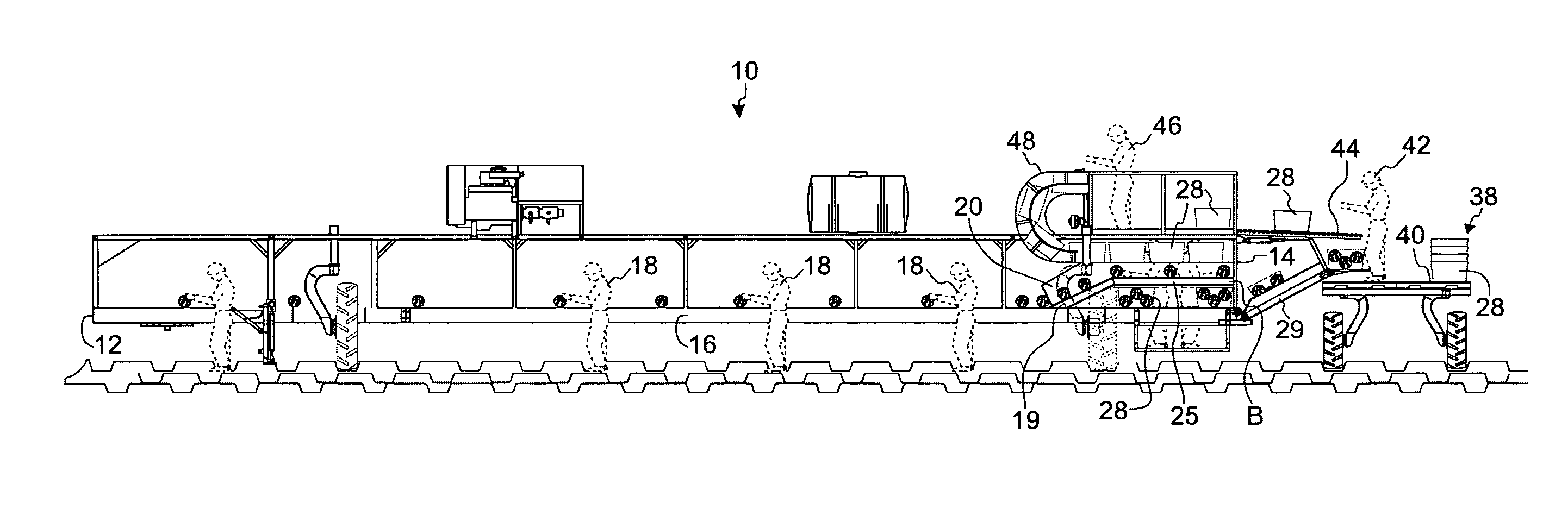 Combination bulk and tote loading harvesting apparatus and method