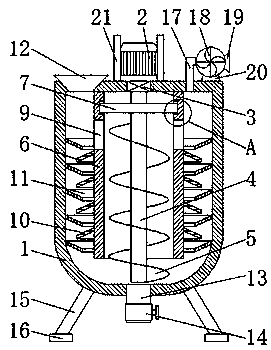 Agricultural fertilizer drying device capable of achieving rapid drying