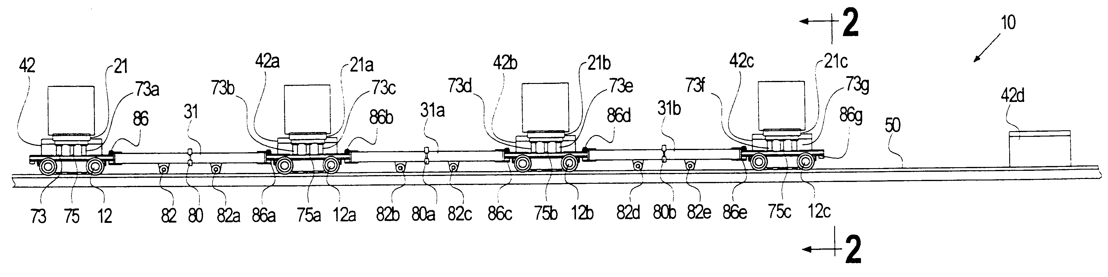 Shuttle car conveyor for conveyable material