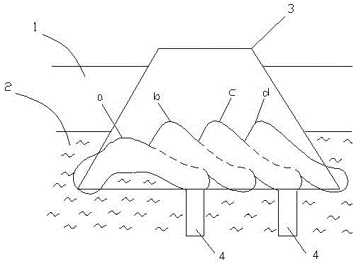 Horizontal Explosion Squeezing Silt Reclamation Sea Reclamation Road Construction Method