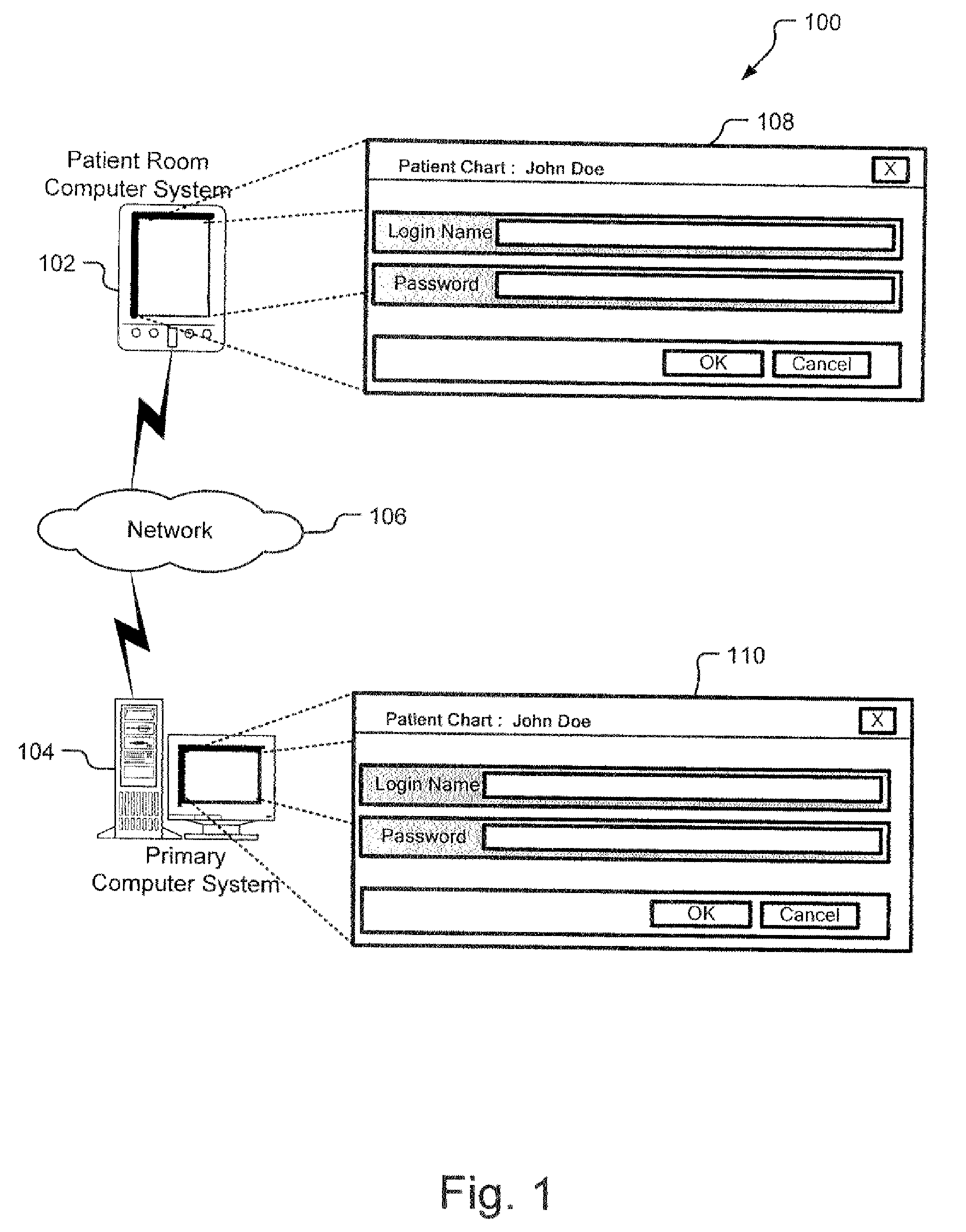 System and Method of Automatically Displaying Patient Information