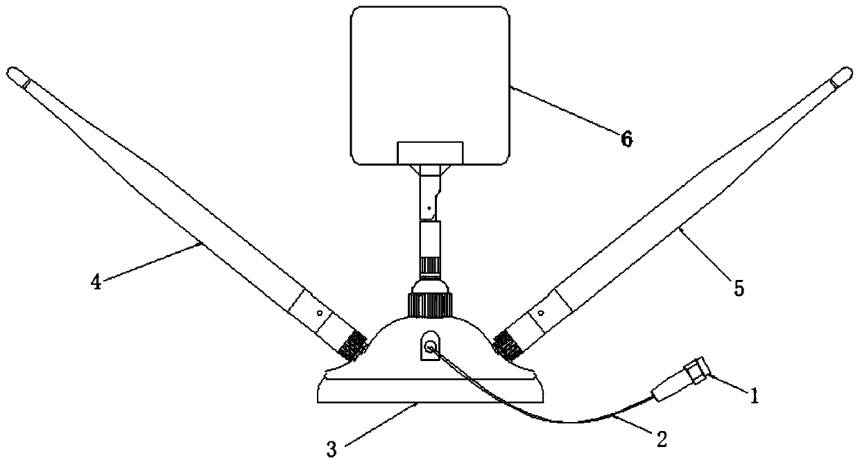 Terminal antenna used in wireless local area network