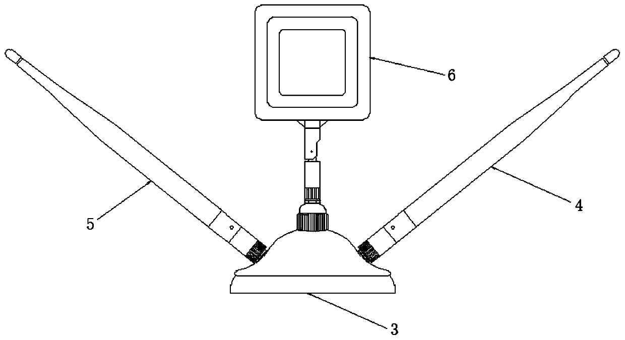Terminal antenna used in wireless local area network
