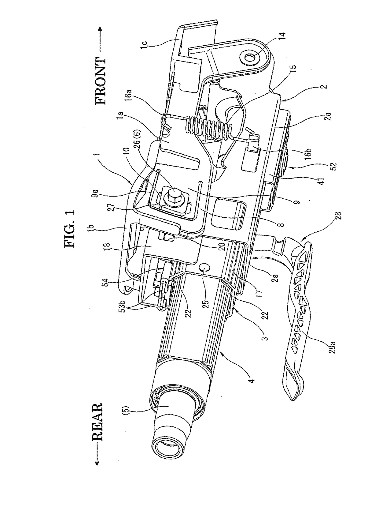 Steering column apparatus