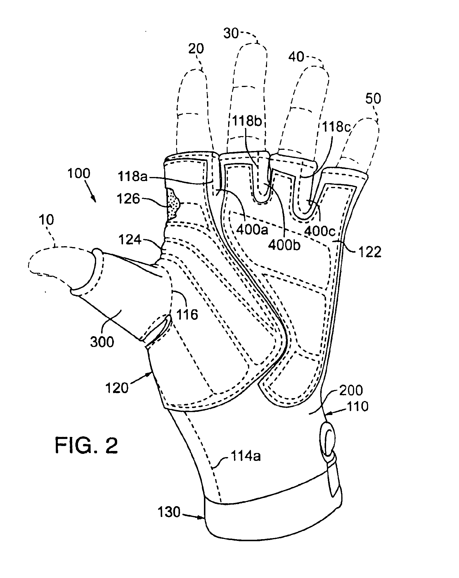 Protective weightlifting glove
