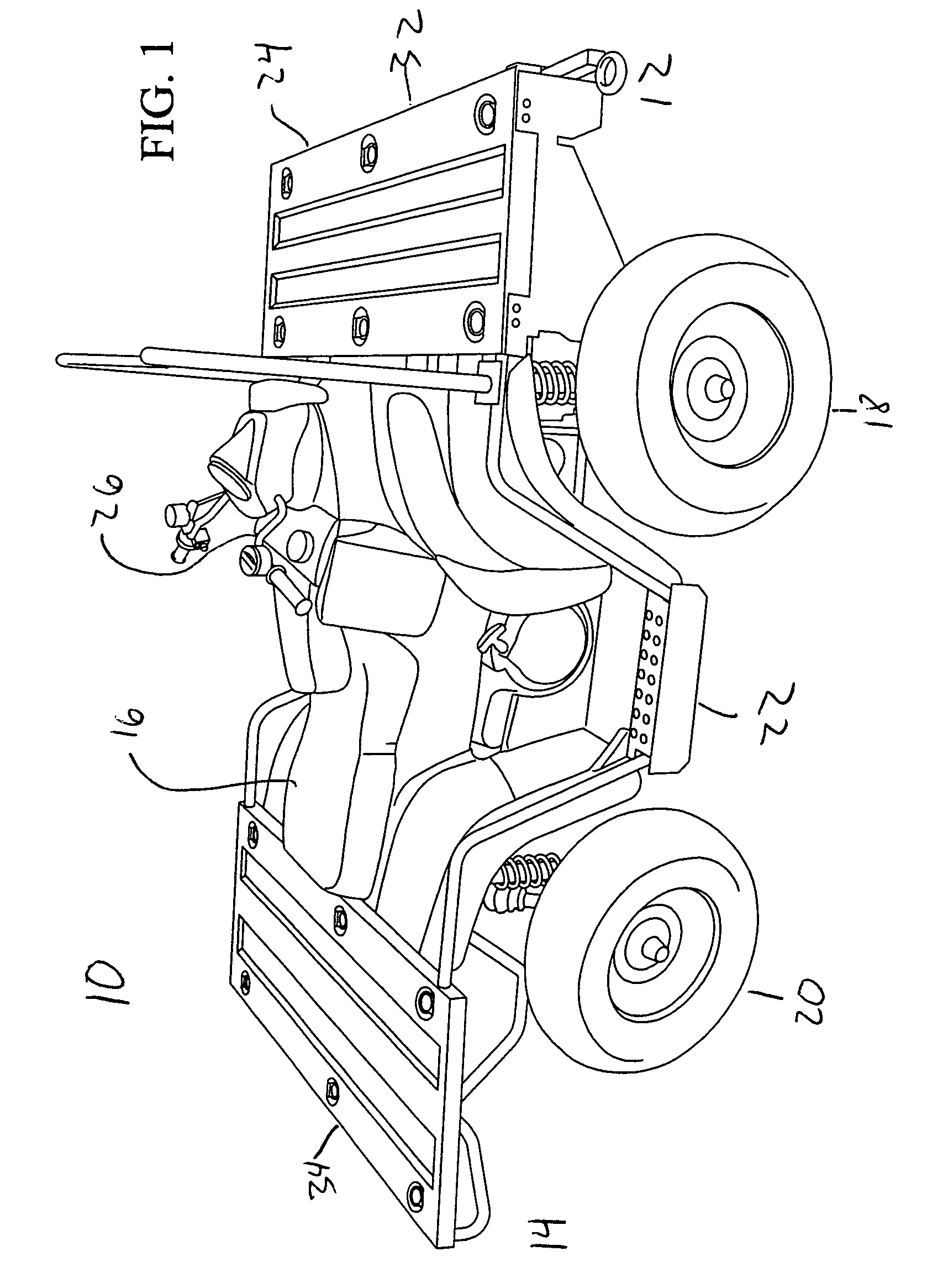 All terrain vehicle with multiple winches