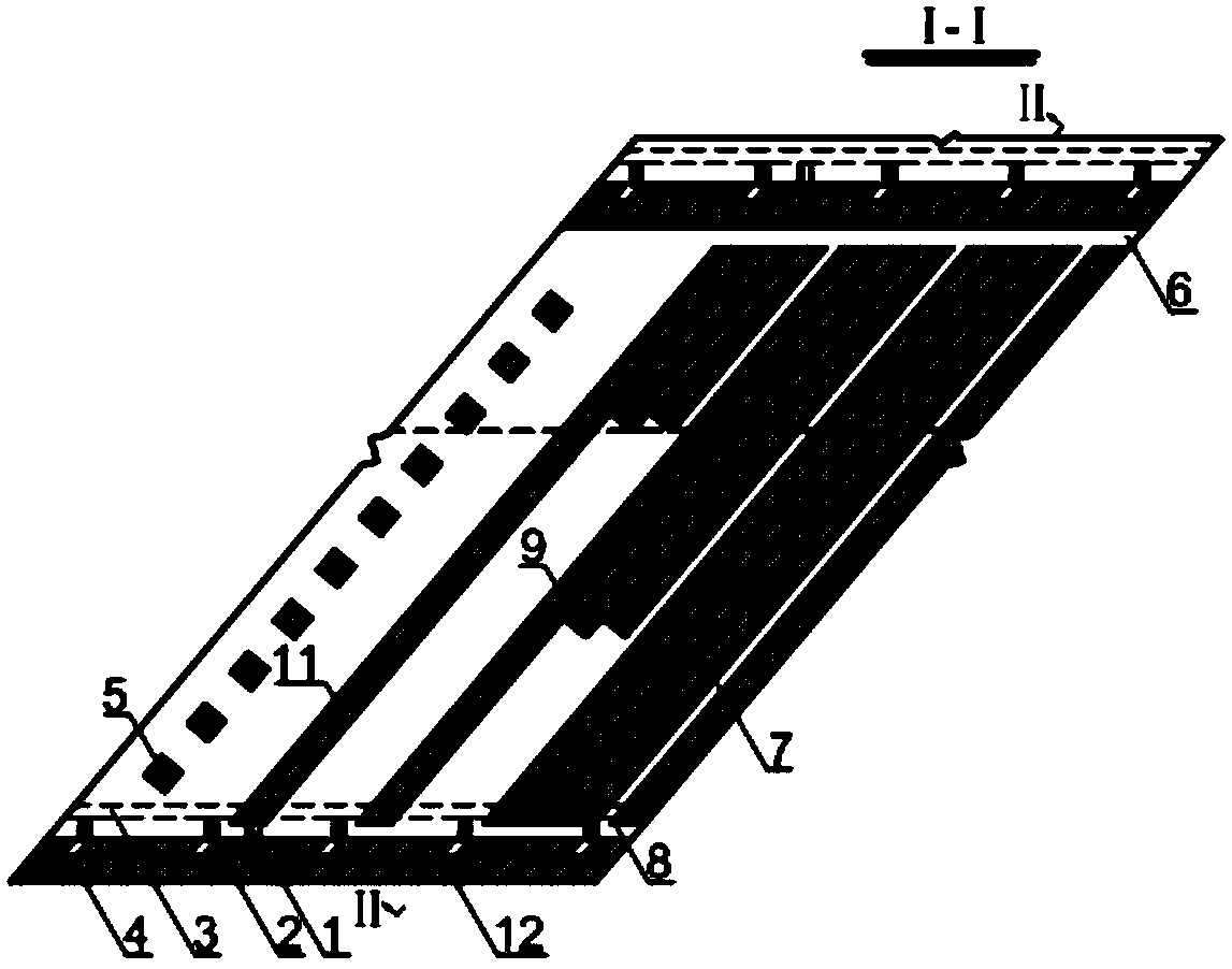 Electric rake-explosive force coordinated handling pseudo-inclined room-and-pillar mining method