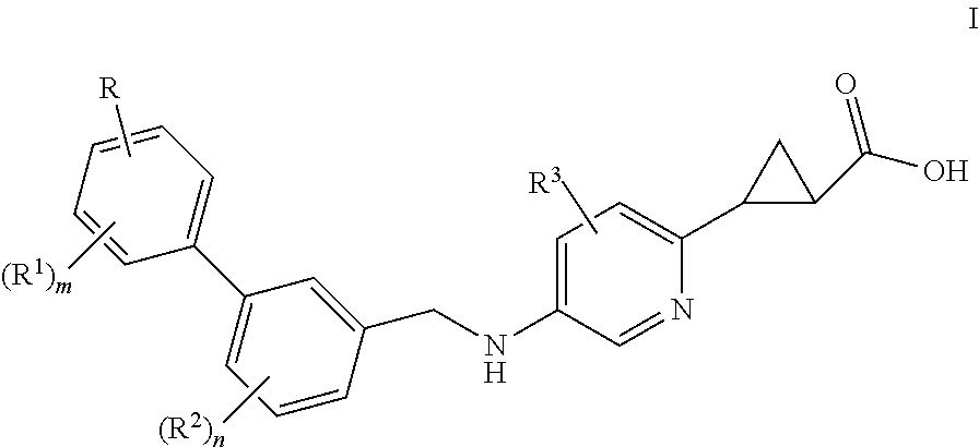 Benzylaminopyridylcyclopropanecarboxylic acids, pharmaceutical compositions and uses thereof