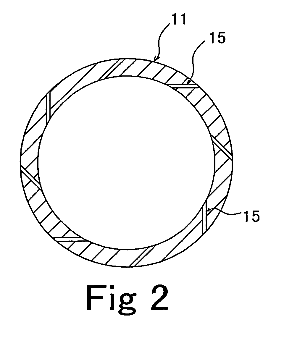 Exhaust gas treating device
