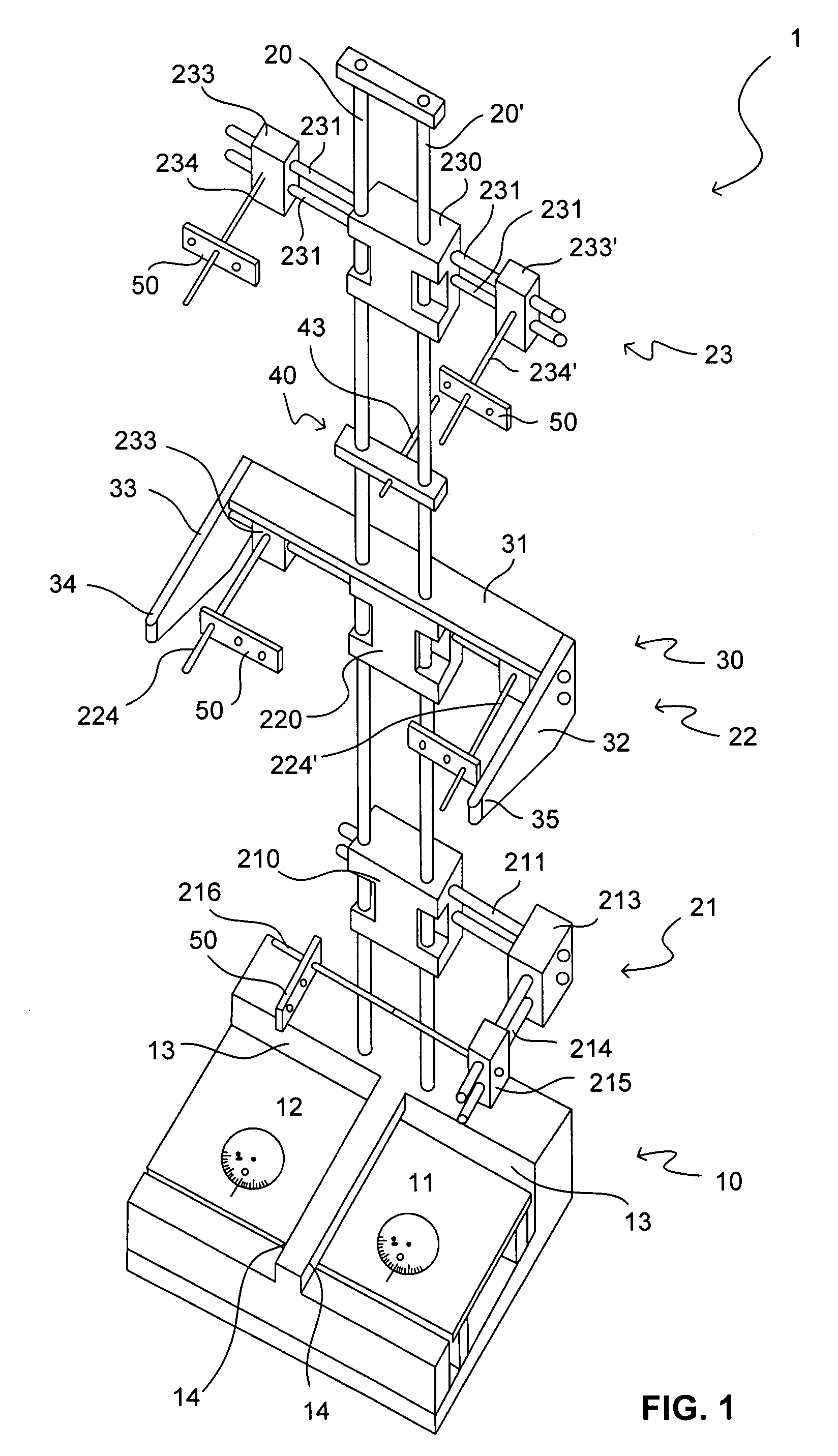 Measuring device for determining an uneven loading of the human body in the upright position