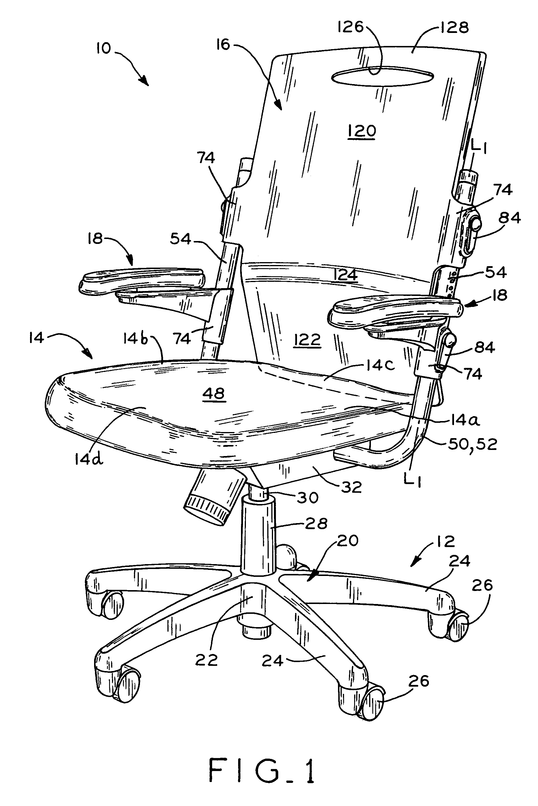 Chair with adjustable armrests and backrest