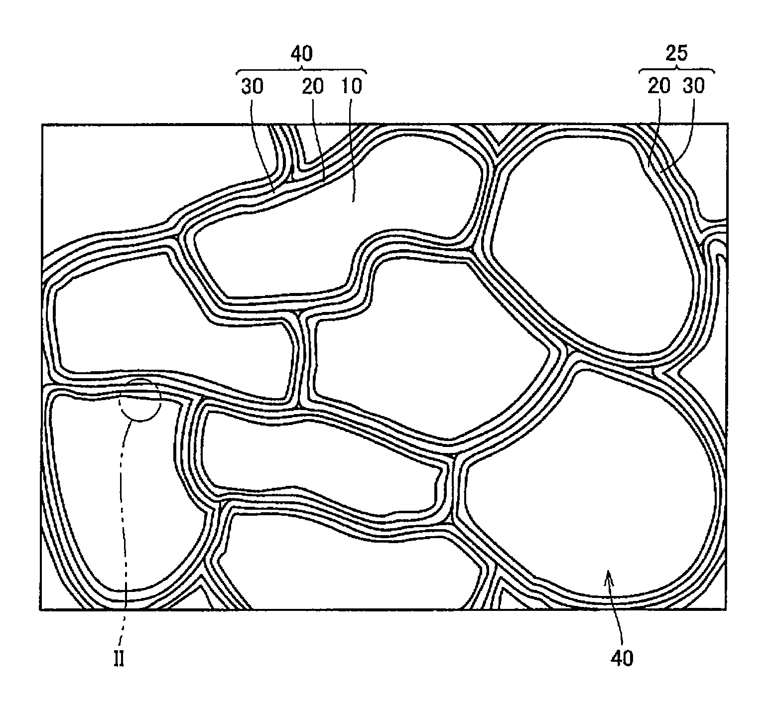 Dust core with specific relationship between particle diameter and coating thickness, and method for producing same