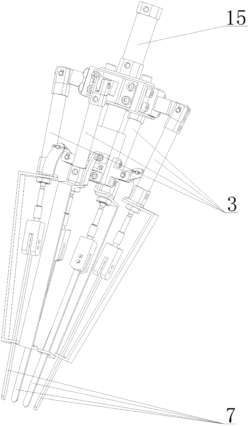 Executor for automatically clamping tail end