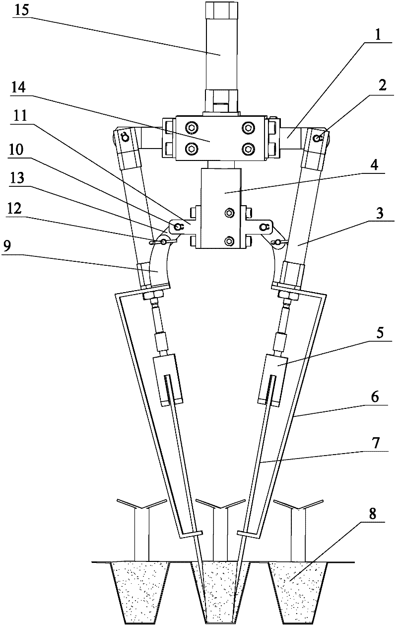 Executor for automatically clamping tail end