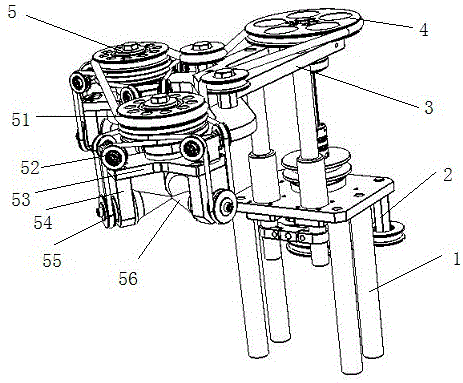 A shaping mechanism of a round steamed bun machine