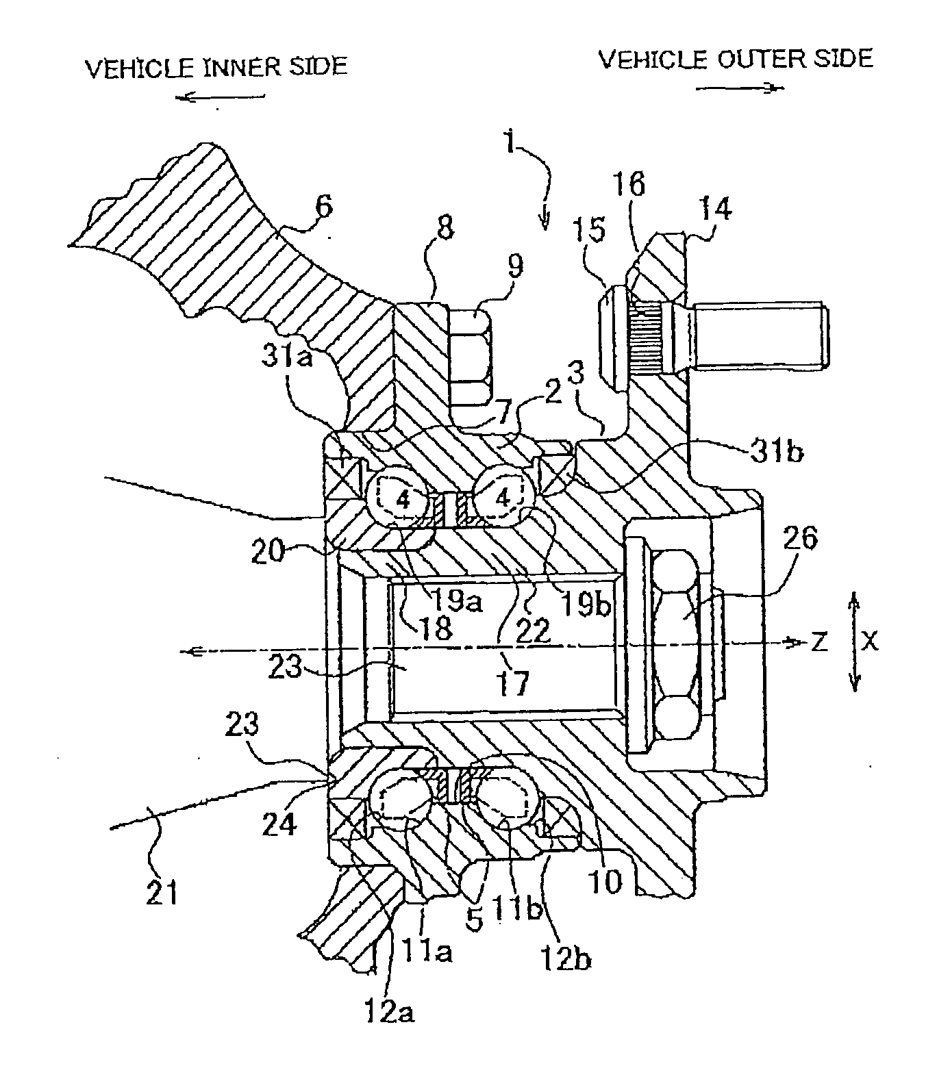 Rolling bearing device