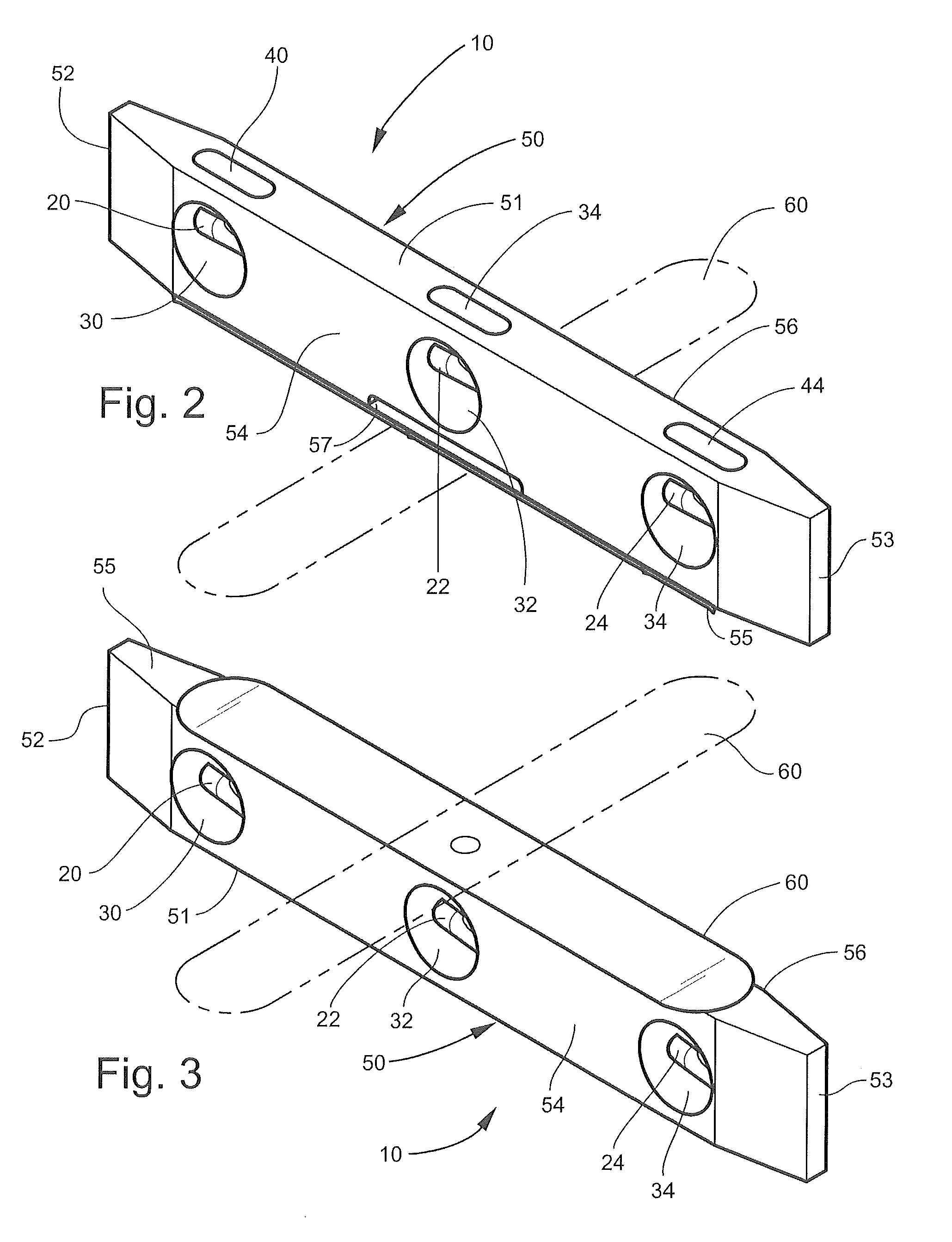 Device and method for measuring and adjusting the slope of a surface
