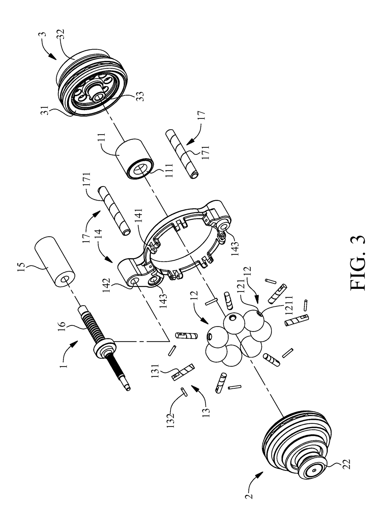 Linear gear shift mechanism for chainless vehicle