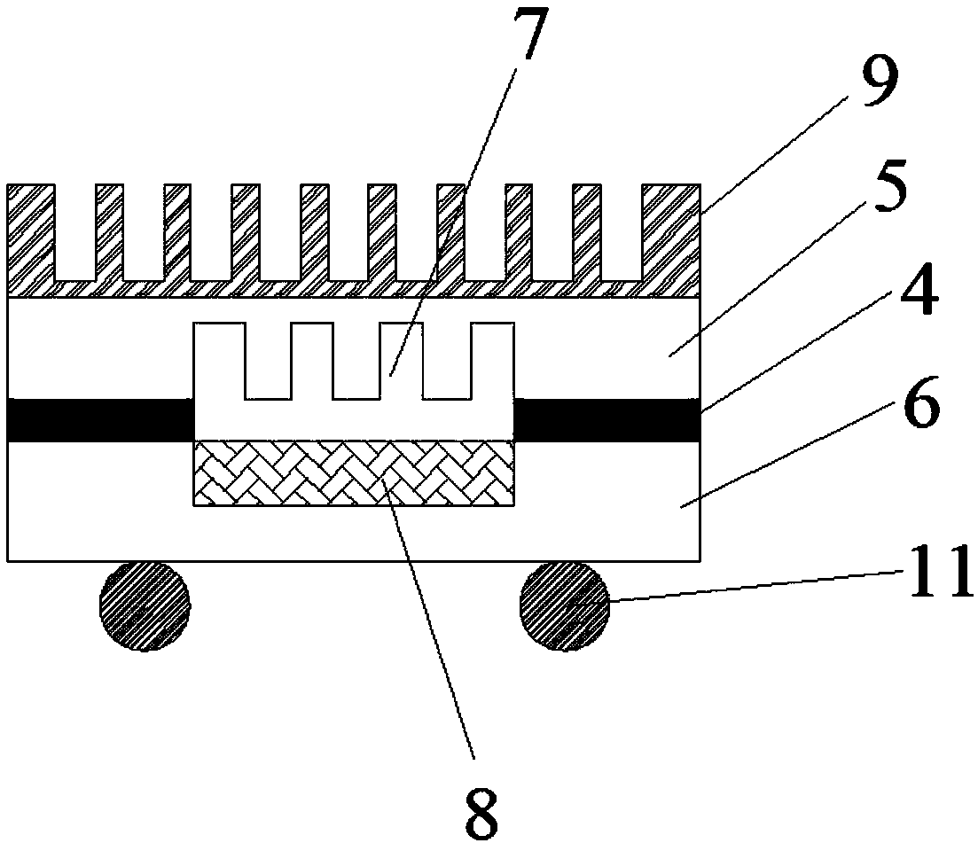 Phase-change heat dissipation chip structure and manufacturing method thereof