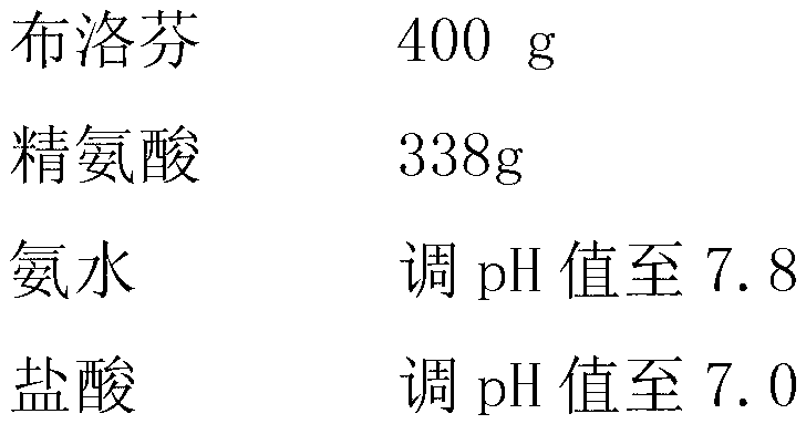 Ibuprofen liquid injection composition and preparation method thereof