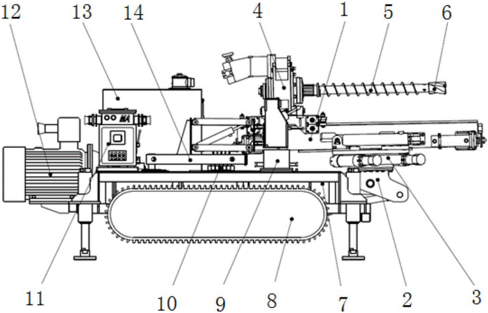 Omnibearing longhole drilling machine