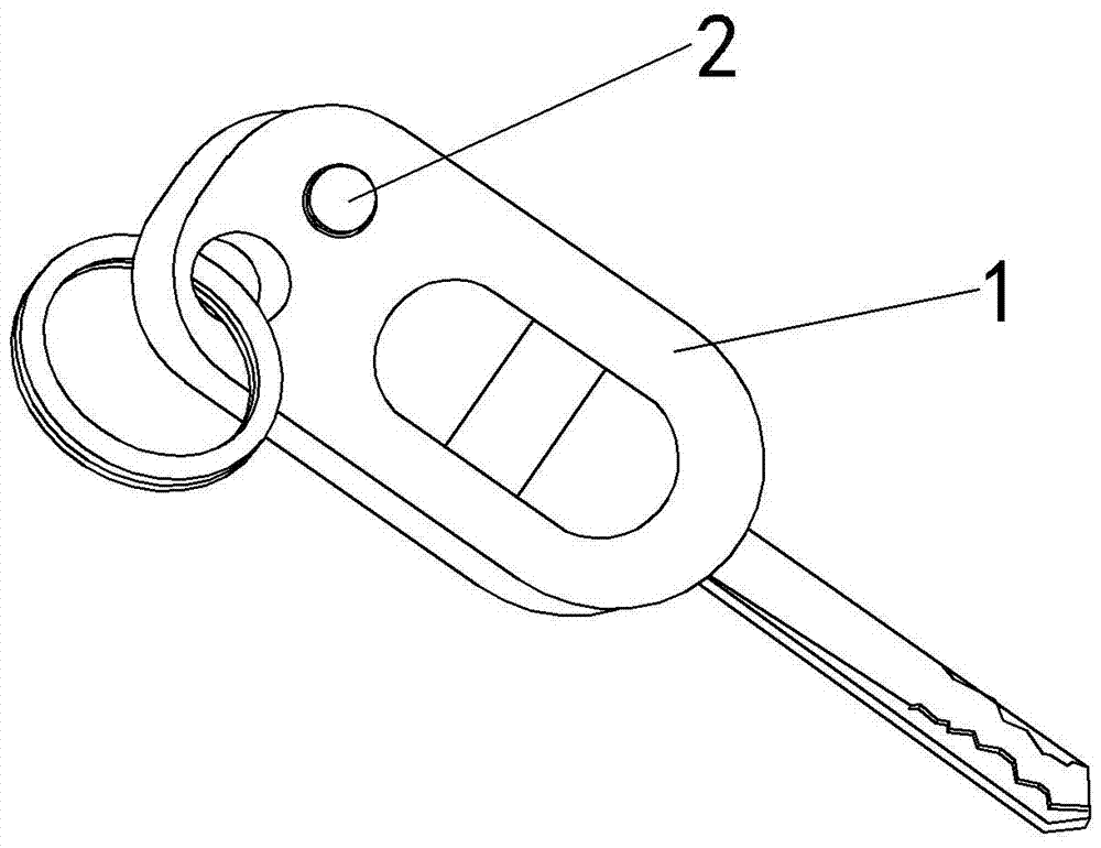 Car key capable of realizing positioning