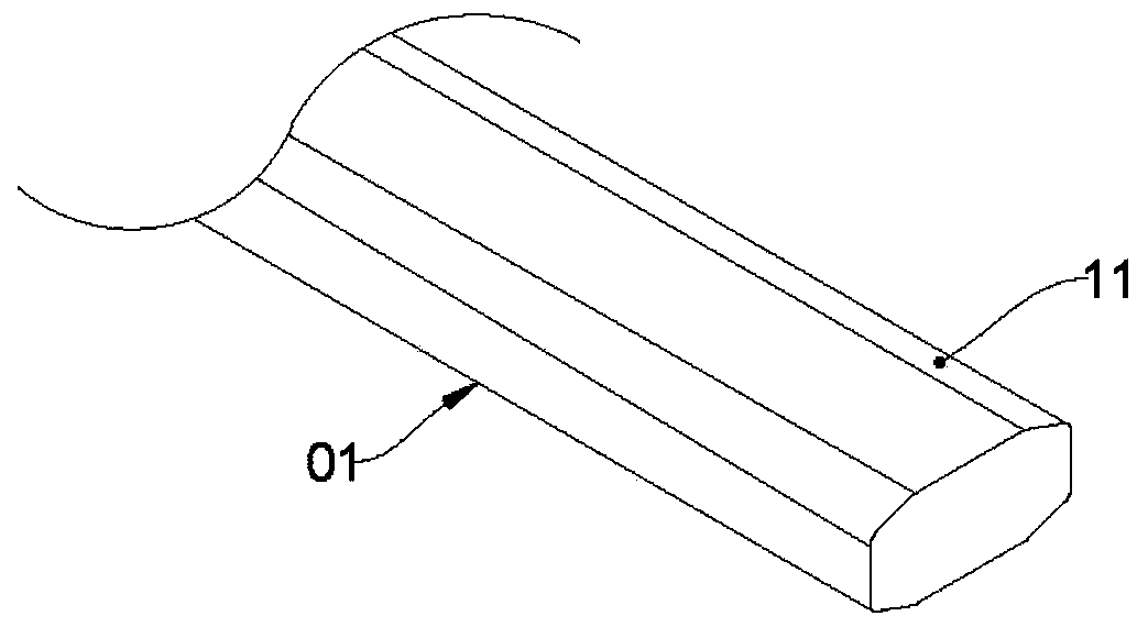 Flat wire continuously-wound linear coil and inductor