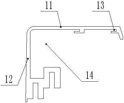 The fixed connection structure of the front frame of the smart touch all-in-one machine