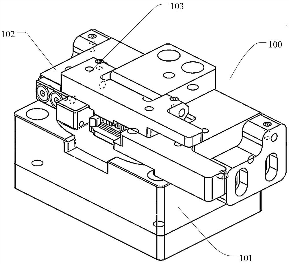 An earphone box rotating shaft installation mechanism and an earphone box installation system