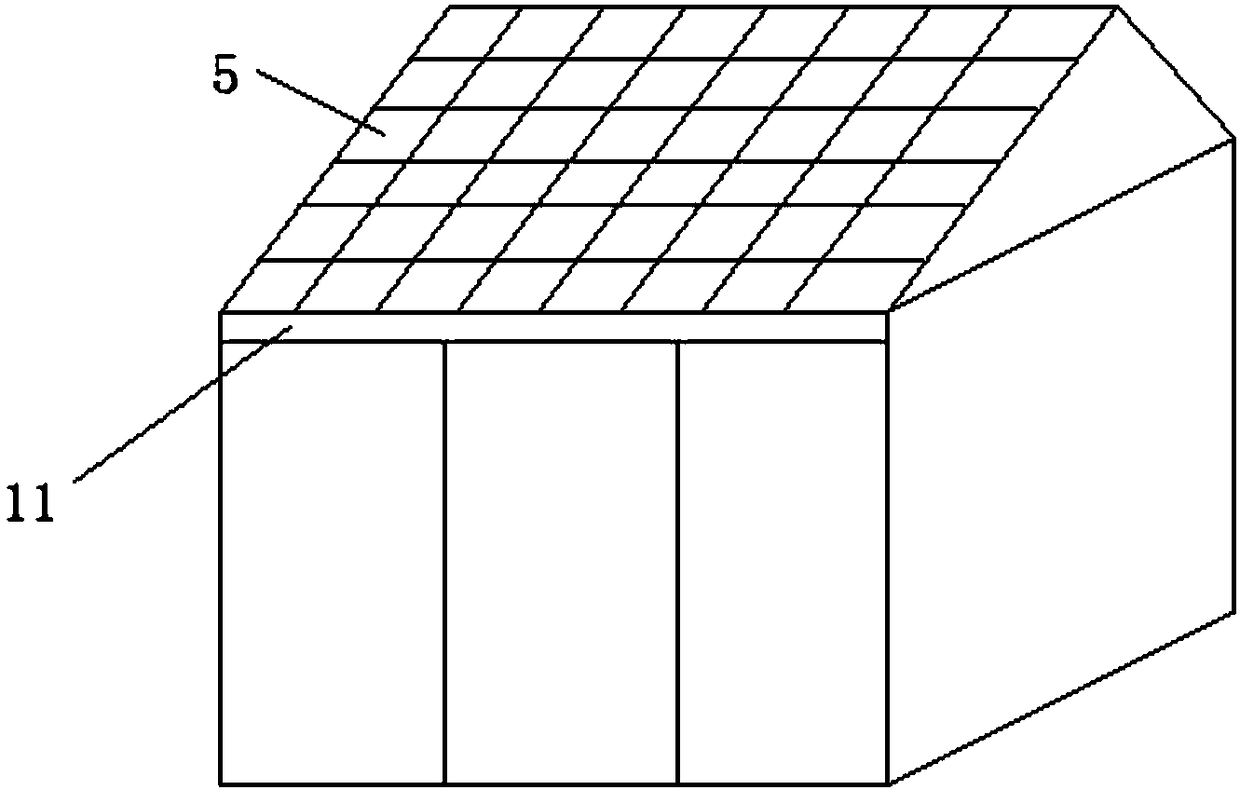 Light heating roof