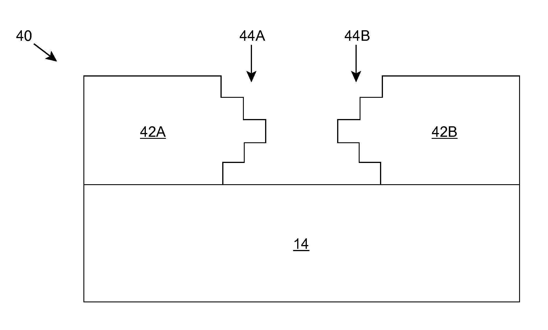 Profiled contact for semiconductor device