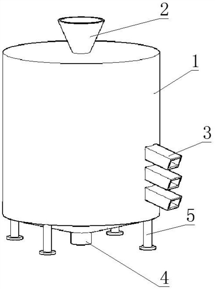 Uniform-distribution screening device for copper-based powder