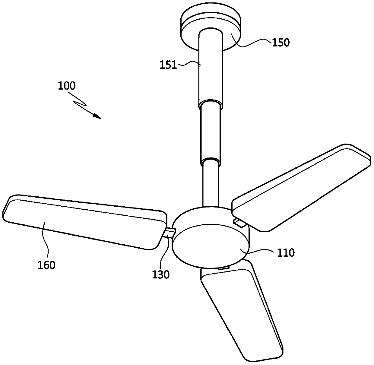 Ceiling-attached multi-function fan with sterilizing and purifying part for polluted air