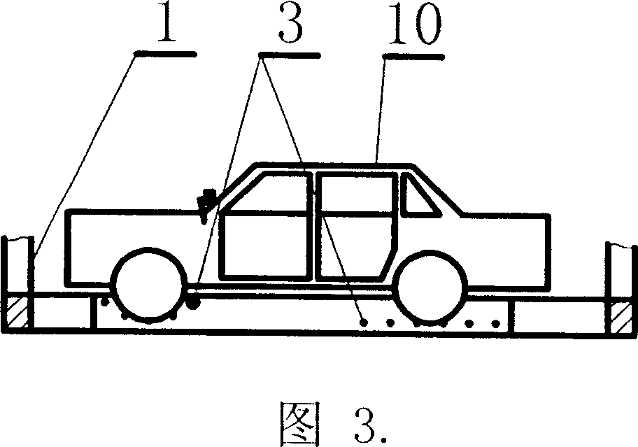 Single-channel double-servo-backup storage type parking device with comb shelf for conveying vehicle