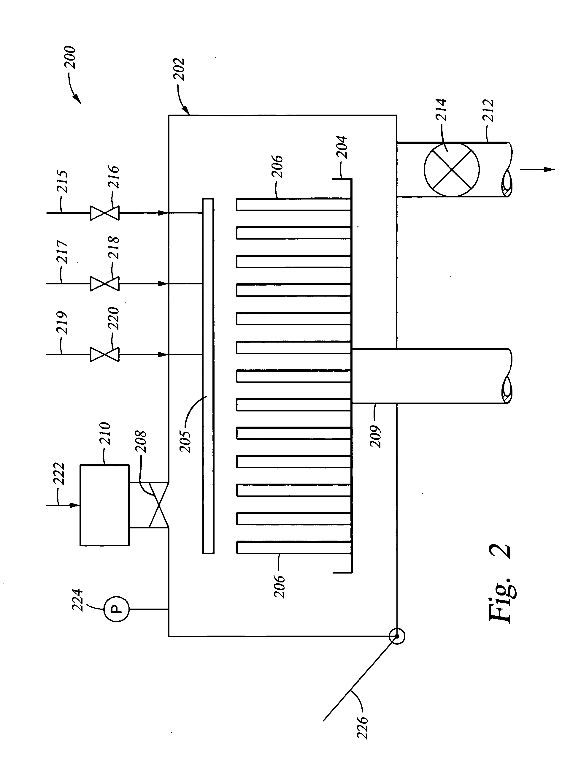 Apparatus and method for controlled application of reactive vapors to produce thin films and coatings