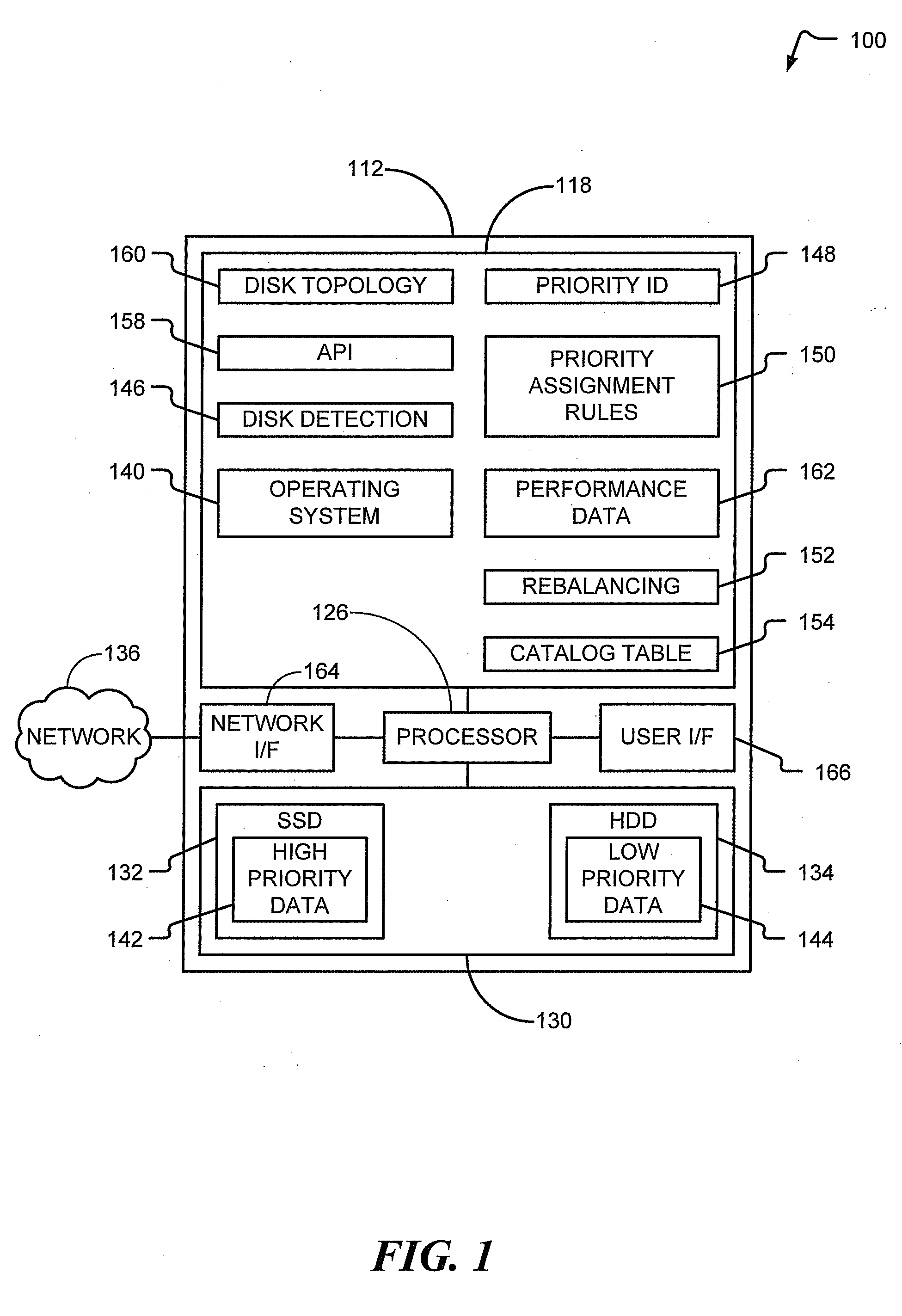 Rebalancing operation using a solid state memory device