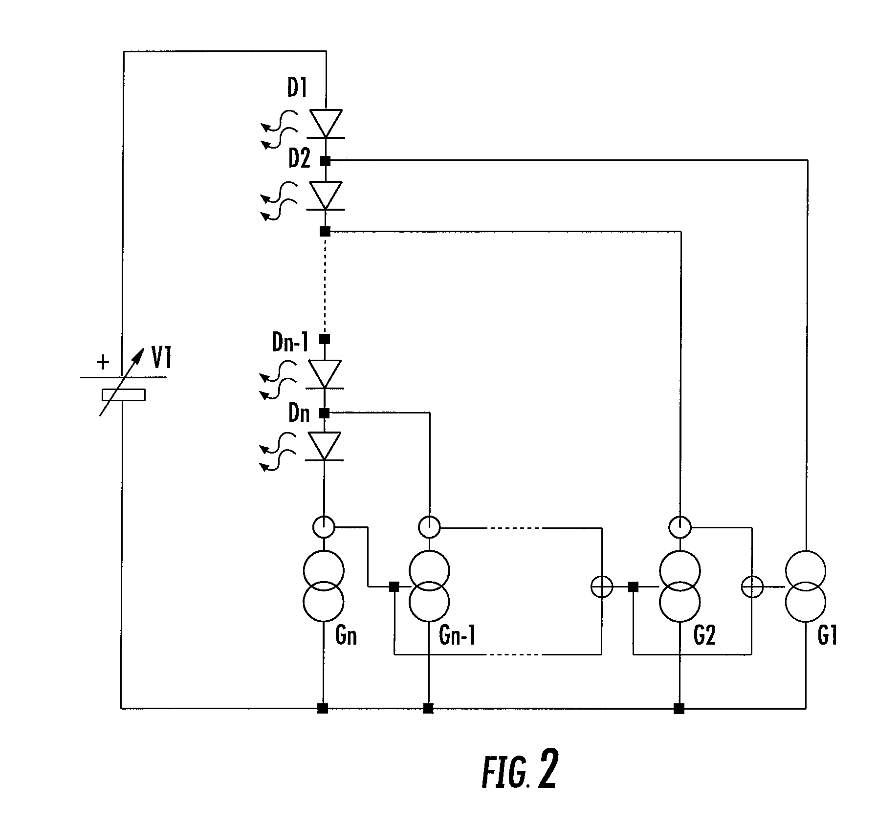 LED Switch Circuitry for Varying Input Voltage Source