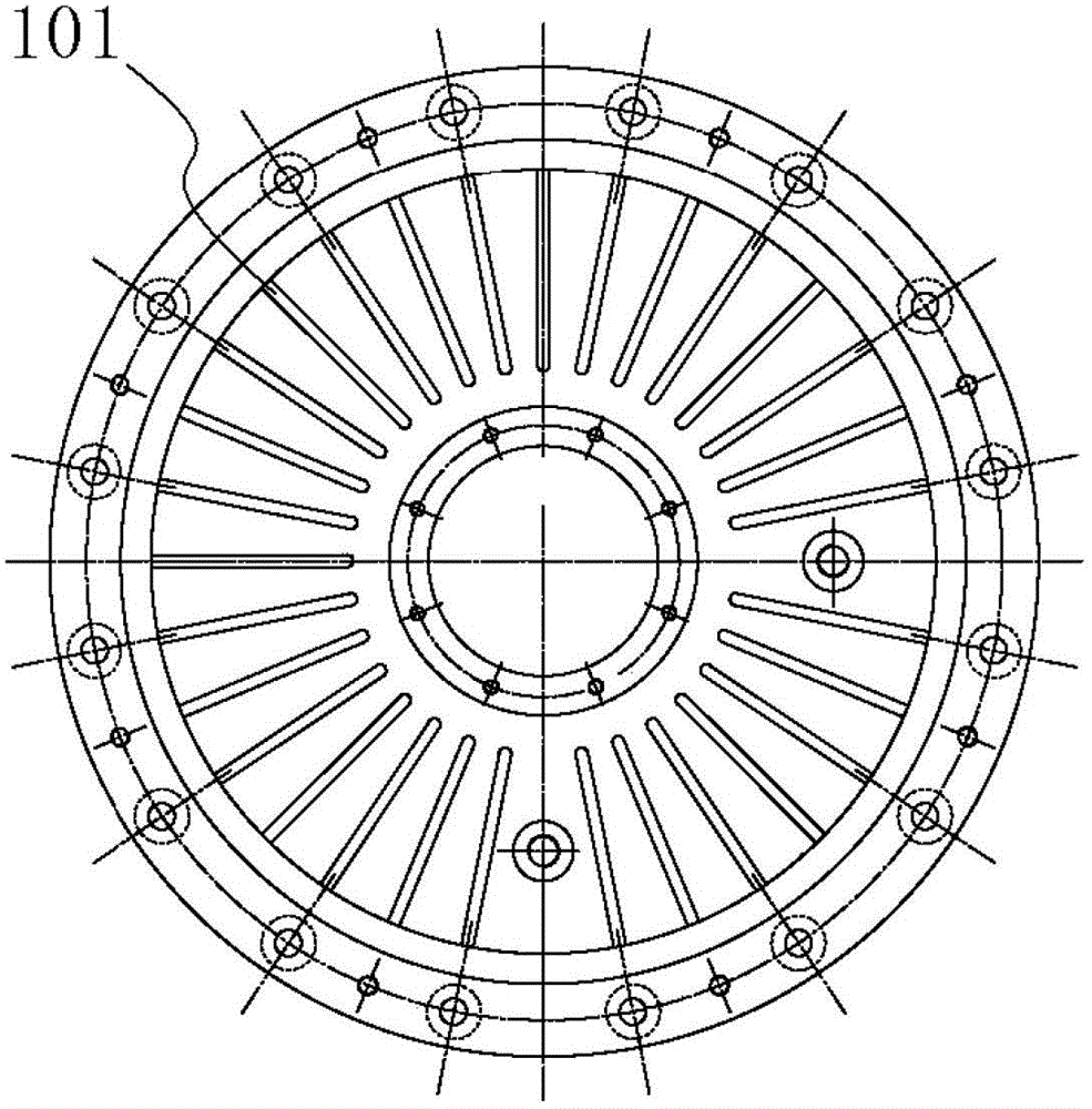Simple method for reducing temperature of bearing block and air-cooled bearing structure