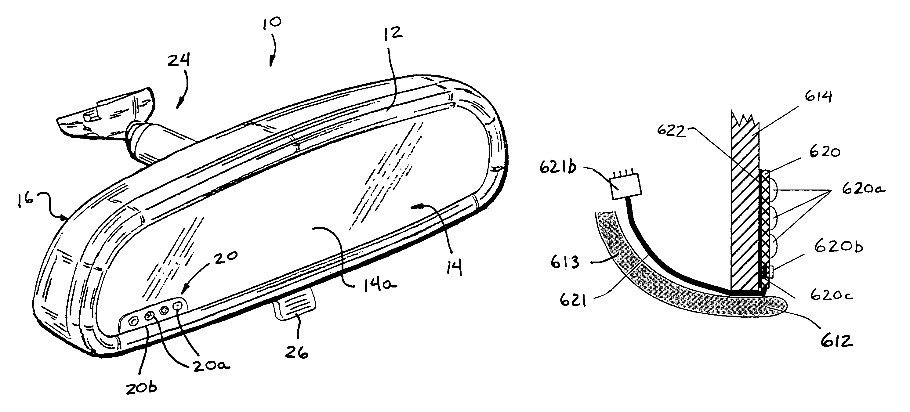 Mirror assembly for vehicle