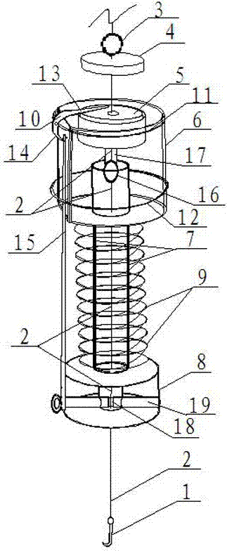 Magnetic triggering automatic fishing machine