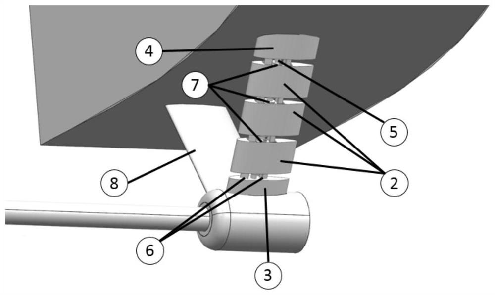 Self-adaptive noise reduction tail shaft bracket