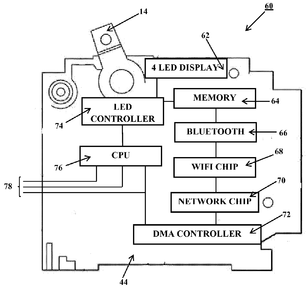 Intelligent electrical circuit digital amperage display interface