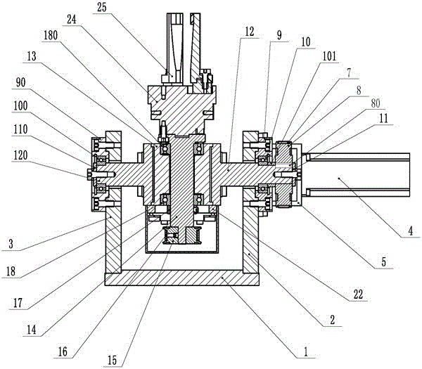 Two-axis mechanical clamping device with free direction change