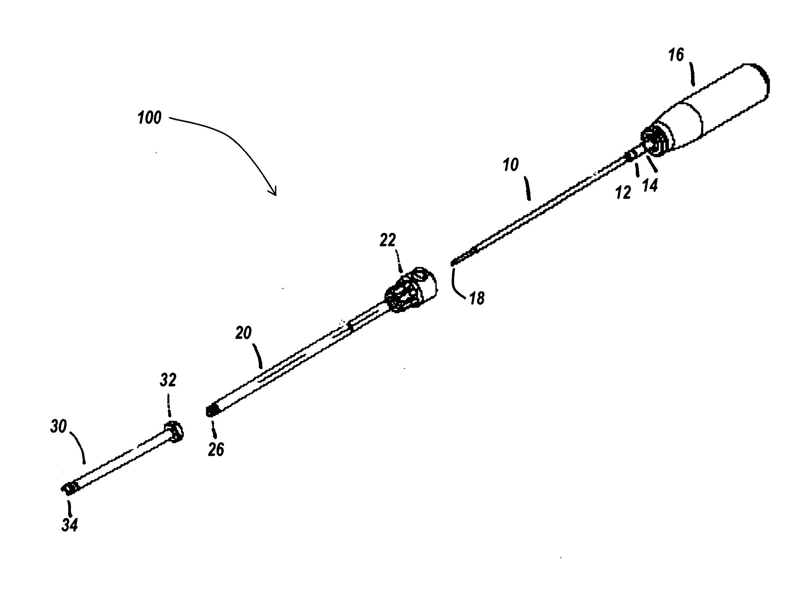 Instrument for inserting, adjusting and removing a surgical implant